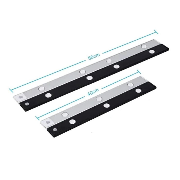 Luminária Tubular Flat com Sensor Led Slim (55 e 40cm) - vipzio