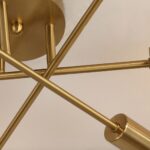 Lustre Luminária de Teto Sputnik Dourado (06 lâmpadas) - vipzio