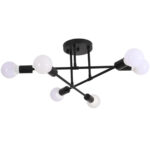 Lustre Luminária de Teto Sputnik Dourado (06 lâmpadas) - vipzio