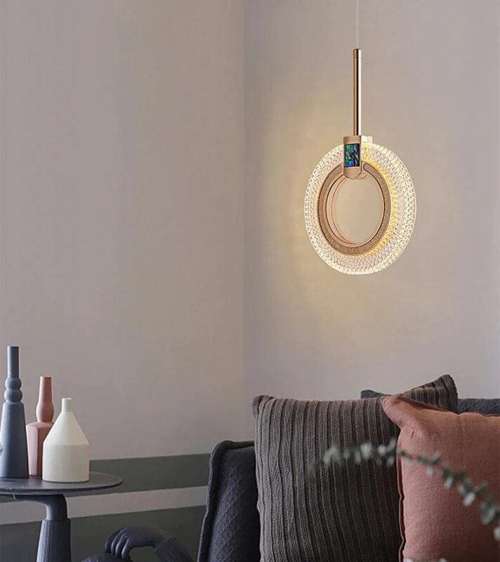 Lustre Pendente de Luxo Cristal Circular - vipzio