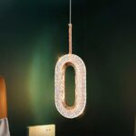 Lustre Pendente de Luxo Cristal Oval - vipzio