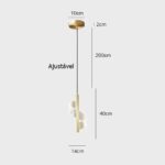 Lustre Pendente de Luxo em Espiral Acrílico - vipzio