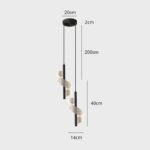 Lustre Pendente de Luxo em Espiral Acrílico - vipzio
