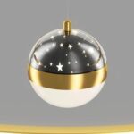 Lustre Pendente Luxuoso Circular Duplo em Led - vipzio