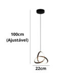 Lustre Pendente Nórdico Minimalista Eternal - vipzio