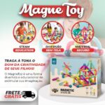 MagneToy - Brinquedo Magnético de Montar Formas - vipzio