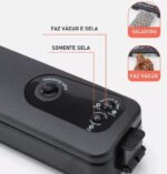 Máquina De Selar A Vácuo Alimentos + 20 sacos de brinde - vipzio