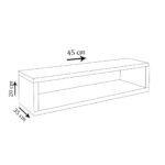 Nicho Suporte Xbox Branco para Sala Quarto Em Mdf 45x20cm - vipzio