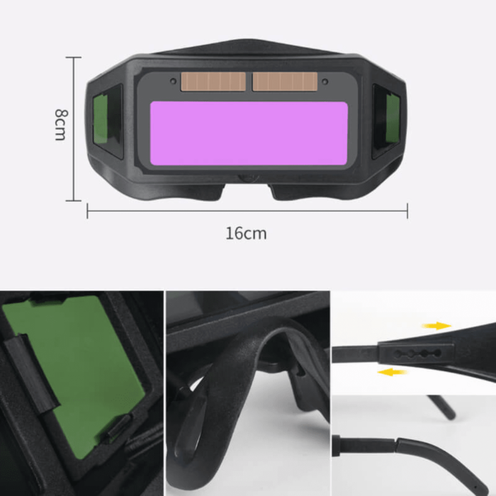 O Óculos para Solda com Escurecimento Automático é indicado para uso esporádico ou hobby com proteção tonalidade do escurecimento fixo DIN 11. Produto prático e confortável, esses óculos é uma excelente alternativa para pequenos serviços de solda a serem feitos com rapidez. Também são ótimos para soldas em locais apertados.