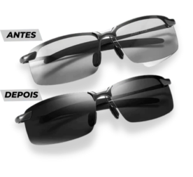 Óculos Titanium MAX - Óculos Fotocromático e Polarizado que se Adapta a Claridade - vipzio