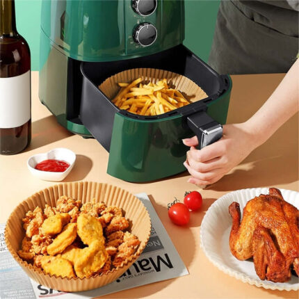 Papel Antiaderente para Airfryer - 50 unidades - vipzio