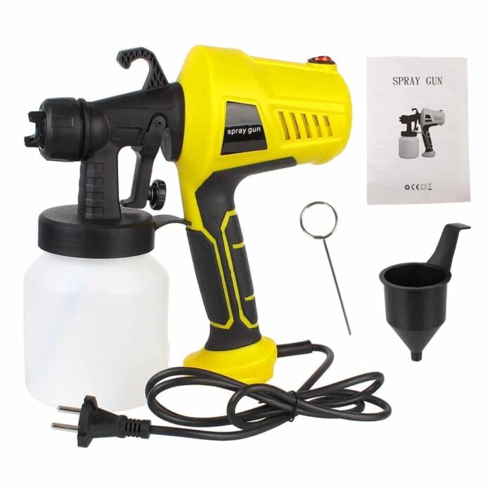 Pistola Profissional de Pintura Elétrica com Controle de Fluxo e Aerógrafo 3.000W - vipzio