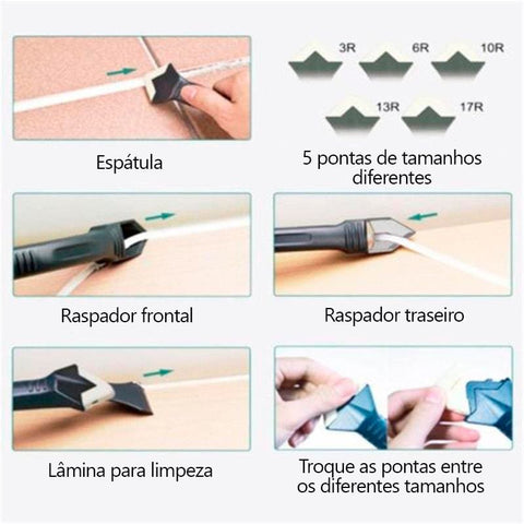 ferramenta de calafetagem 5 em 1 - achatudostore