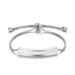Pulseira Vogue Esmaltada Ajustável em Aço Inoxidável - vipzio