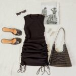 Vestido Preto amarração lateral Carla - vipzio