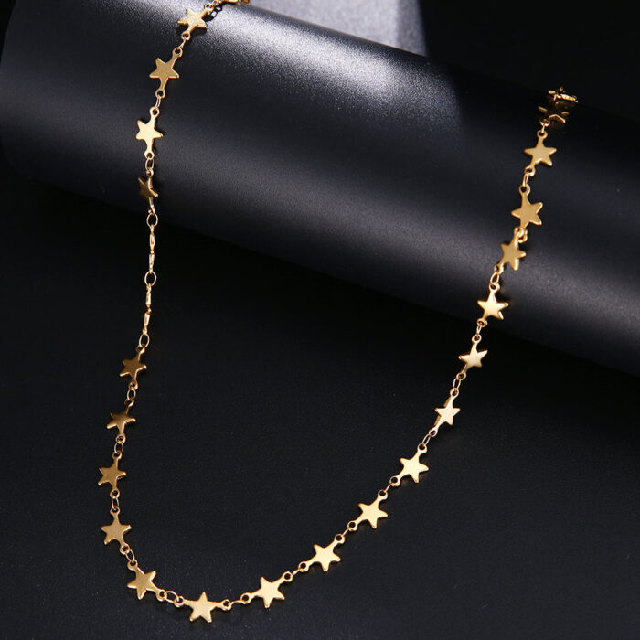 Colar Estrelas em Aço Inoxidável - vipzio