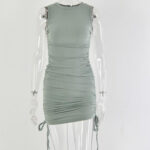 Vestido Verde amarração lateral Carla - vipzio