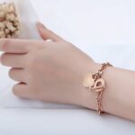 Pulseira Coração feita em Aço Inoxidável - vipzio