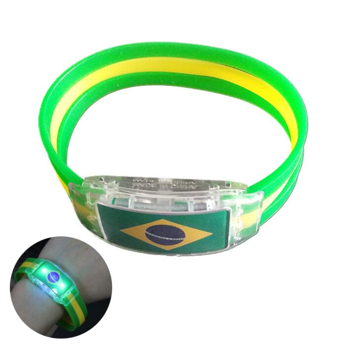 Pulseira Brilhosa Brasil - vipzio