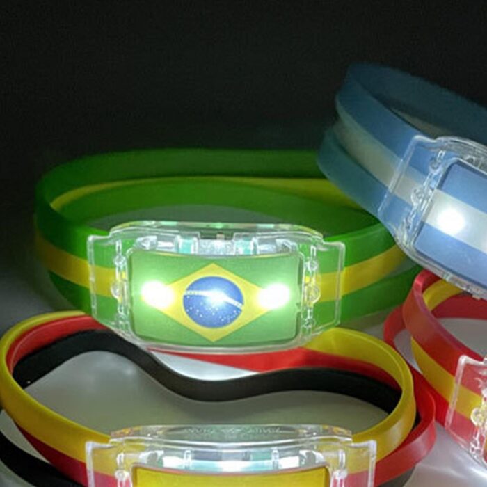 Pulseira Brilhosa Brasil - vipzio