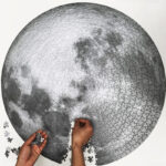 Quebra Cabeça 1000 peças Realístico Lua Cheia - vipzio