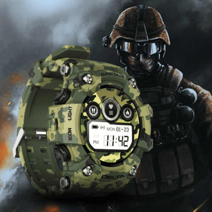 Relógio Inteligente Militar - DELTA PRO - vipzio