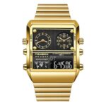 Relógio Masculino Foxbox Multifuncional Premium | Frete Grátis Floresca DOURADO-PRETO