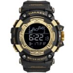 Relógio Militar Smael 5.0 0 Floresca Dourado