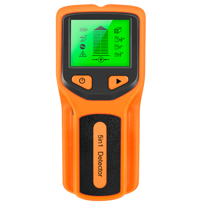 Scanner Profissional de Parede Para Metais Cano PVC Madeira e Fiação P3-11 Floresca Laranja