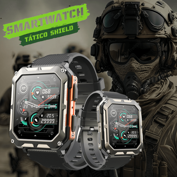 Smartwatch Tático Militar Shield - vipzio
