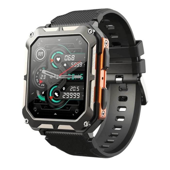 Smartwatch Tático Militar Shield Floresca Dourado