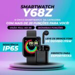 SmartWatch Y68Z - Leve de Brinde Fone de Ouvido I7SW - vipzio