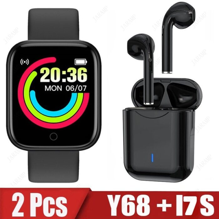 SmartWatch Y68Z - Leve de Brinde Fone de Ouvido I7SW - vipzio