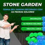 Stone Garden - Pedra Solar decorativa para Jardim, Quintal - vipzio
