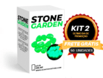 Stone Garden - Pedra Solar decorativa para Jardim, Quintal - vipzio