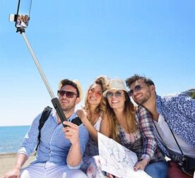 Super Selfie - Bastão de Selfie com Luz e Bluetooth - vipzio