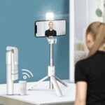 Super Selfie - Bastão de Selfie com Luz e Bluetooth - vipzio