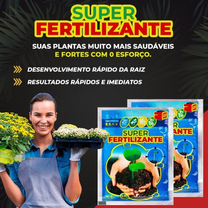 SuperFertilizante - Incrível agente Fertilizante para Plantas e Hortas - vipzio