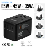 Adaptador De Tomadas Universal 6 Em 1 Vipzio 2