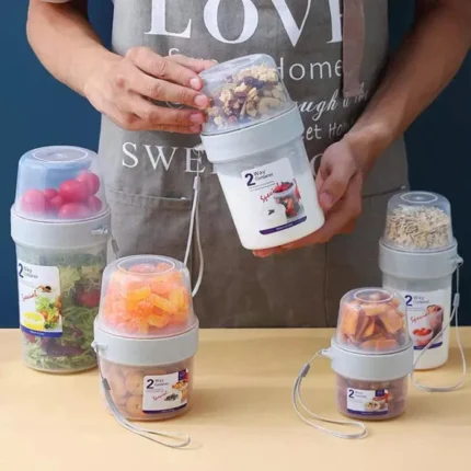 Copo para Cereais, Salada e Frutas Café da Manhã Portátil VipZio