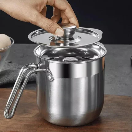 Jarra de Inox Separador de Gema com Tampa VipZio