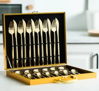 Jogo De Talheres Inox 24 Pecas Premium Vipzio 19