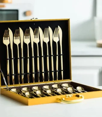 Jogo De Talheres Inox 24 Pecas Premium Vipzio 19