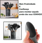 Jogo Kit C 12 Pecas Utensilios De Cozinha Com Toque De Elegancia Vipzio 3