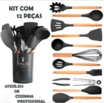 Jogo Kit C 12 Pecas Utensilios De Cozinha Com Toque De Elegancia Vipzio 4
