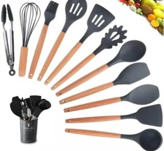 Jogo Kit C 12 Pecas Utensilios De Cozinha Com Toque De Elegancia Vipzio 4