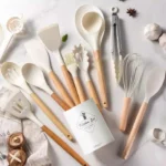 Kit Utensilios De Cozinha 14 Pecas Silicone Com Organizador Vipzio 12