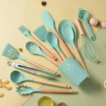 Kit Utensilios De Cozinha 14 Pecas Silicone Com Organizador Vipzio 6