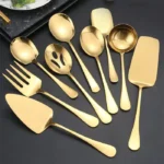 Kit Utensilios De Cozinha 6 Pecas Inox Dourado Vipzio 6