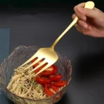Kit Utensilios De Cozinha 6 Pecas Inox Dourado Vipzio 9